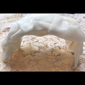 Vintage ivory white cream hat flapper roaring 20s